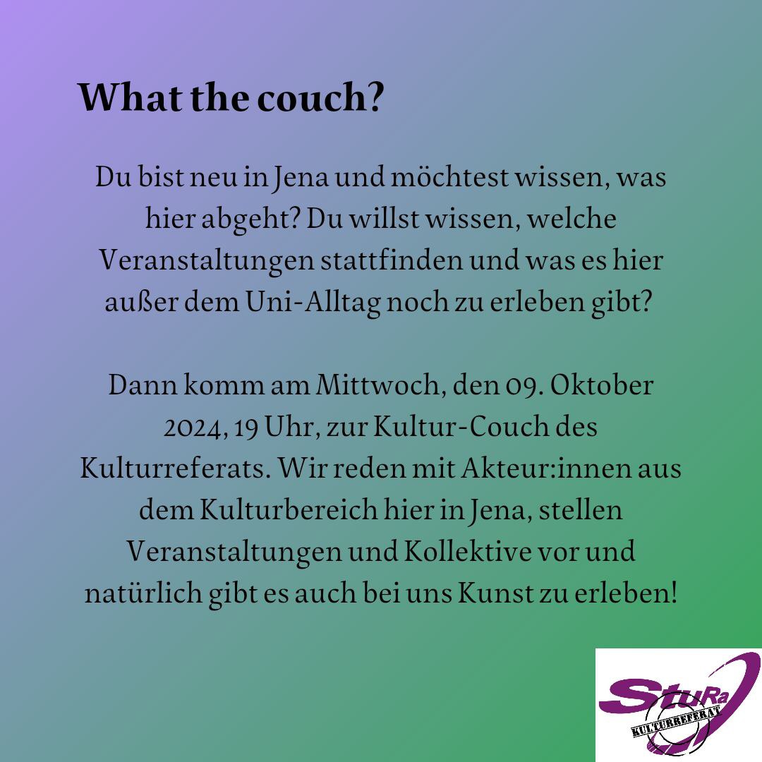 Flyer Kultur Couch